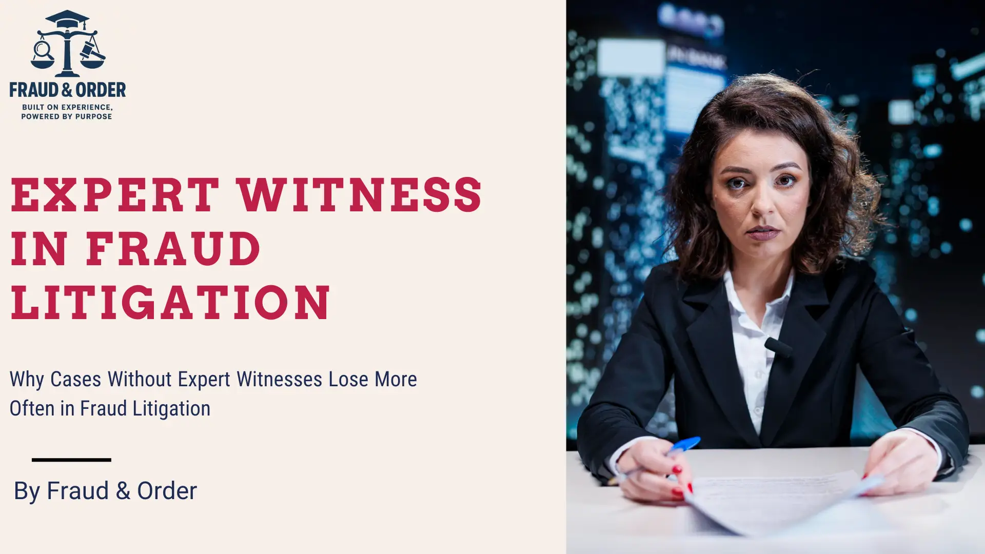 Expert Witnesses in Fraud Litigation
