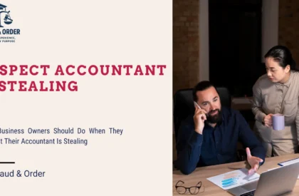 suspect accountant is stealing