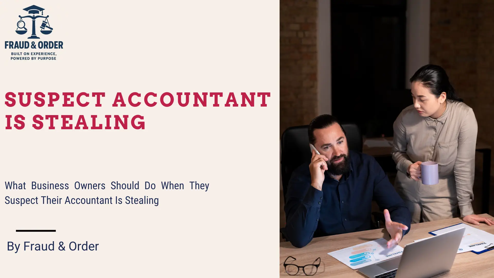 suspect accountant is stealing