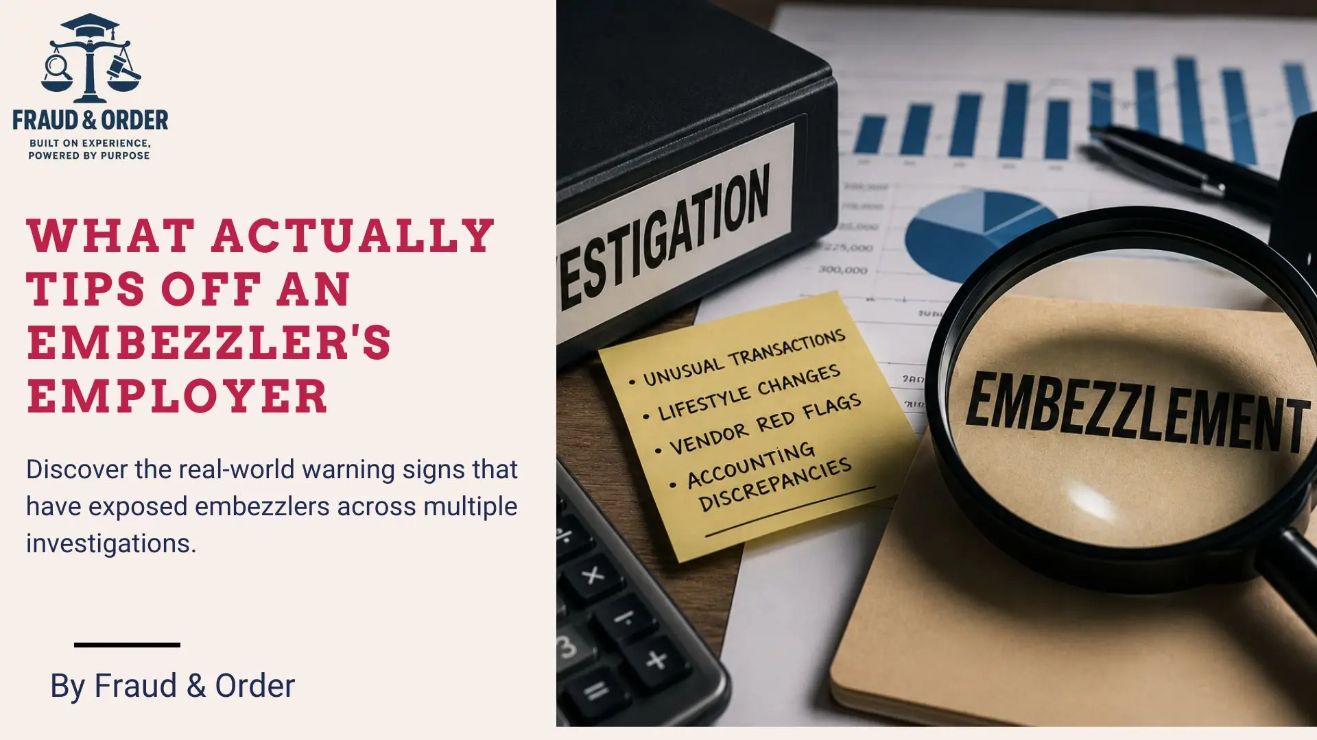 What Actually Tips Off an Embezzler's Employer