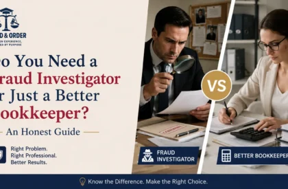 fraud investigator or a bookkeeper