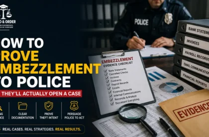 prove embezzlement